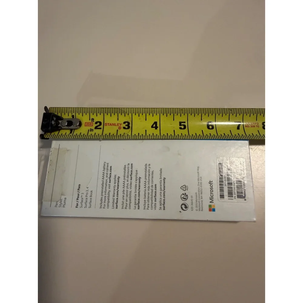 Microsoft Surface Pen Silver Model 1710 for Surface Pro 3 4 Book with Tip Kit